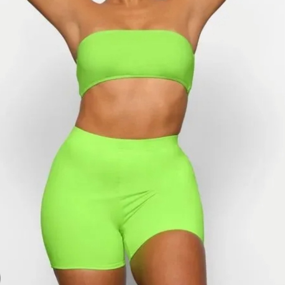 SKIMS RARE Neon Green Women's Swim Bandeau